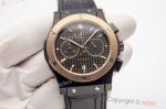 Replica Hublot Classic Fusion Chronograph Rose Gold Black Dial Quartz Watch